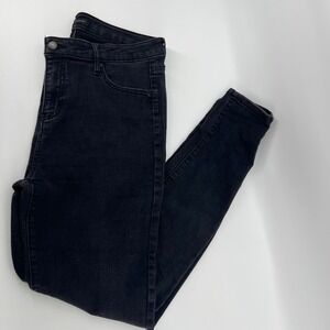 Truth + Theory Black Rinse Skinny Jeans High Rise Women's 12 Stretch